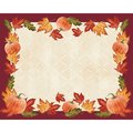 Creative Converting 12" x 15" Leaves and Pumpkin Placemats PK144, 144PK 860300